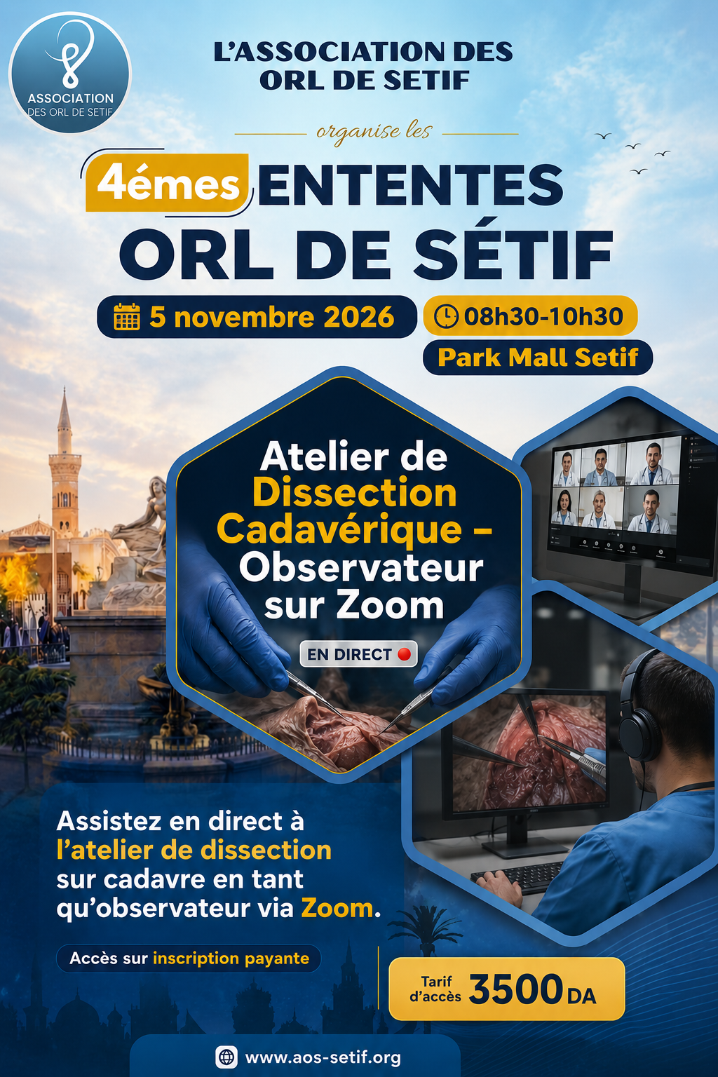 Atelier de Dissection Cadavérique – Observateur sur Zoom